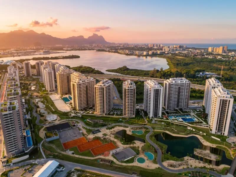 Condomínio Astra Ilha Pura: Apartamentos, Plantas, Lazer e Diferenciais 3 ilha pura lagoa barra olimpica vista aerea