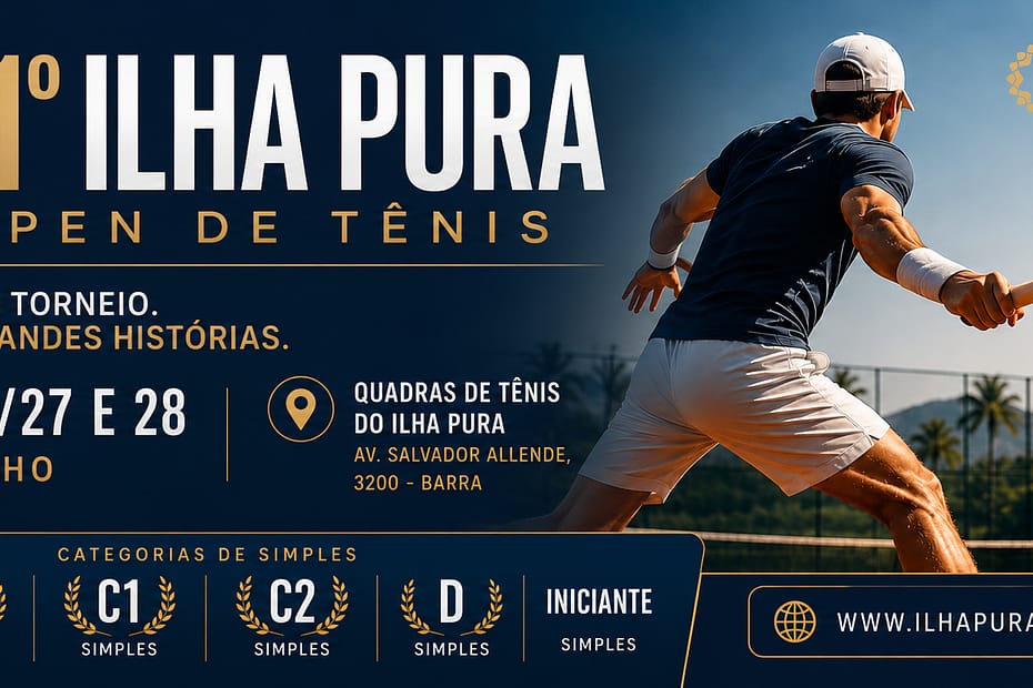 11º Ilha Pura Open de Tênis Reforça a Vocação Esportiva do Bairro 1 ilha pura open